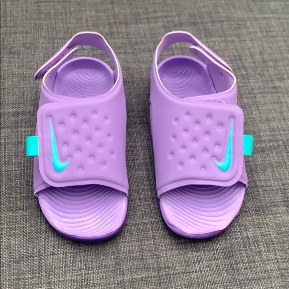 nike slippers purple
